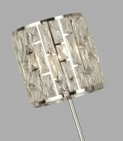 Bürolampen|Wohnzimmerlampen*Searchlight Stehleuchte Kristall 155 cm E27 Art Déco Wohnzimmer