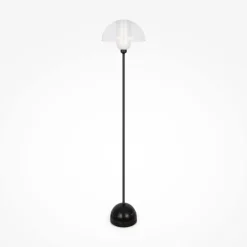 Glaslampen|Stehlampen*Maytoni Stehleuchte Metall Glas E14 139 cm hoch Schwarz Weiß