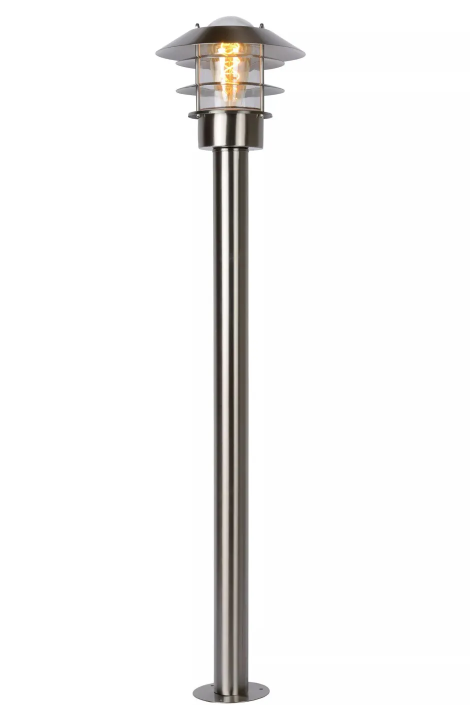 Stehleuchte Outdoor Glas Aluminium IP44 E27 100 cm< Wegeleuchten|Metall Lampen