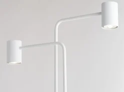 Sigma Stehleuchte Weiß Metall Modern Lesen 162 cm 2-flammig< Moderne Lampen|Stehlampen