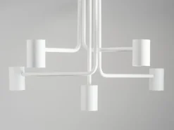 Sigma Stehleuchte Weiß Metall Modern Lesen 162 cm 2-flammig< Moderne Lampen|Stehlampen