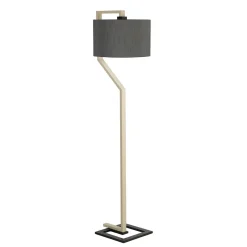 Elstead Stehleuchte Wohnzimmer 161 cm Modern Grau Creme< Moderne Lampen|Stehlampen