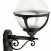 Außenwandleuchten|Vintage Lampen*Lido Stilvolle Außenleuchte RAGNELL Schwarz Kugelschirm IP44