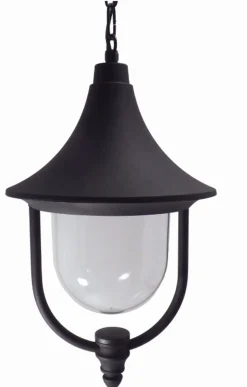 Lido Stilvolle Außenleuchte Schwarz Rustikal Aluminium Ø29cm< Außenleuchten Antik|Rustikale Lampen