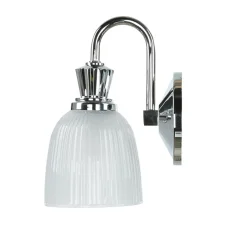 Elstead Stilvolle Badleuchte mit LED IP44 Riffelglas COSTILLA< Wandleuchten|Küchenlampen