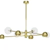 Deckenleuchten|Bürolampen*Jupiter Stilvolle Deckenlampe in Gold 100 cm G9 GU10 elegant