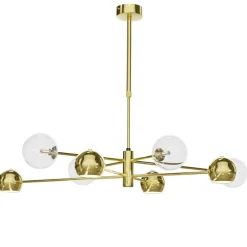 Deckenleuchten|Bürolampen*Jupiter Stilvolle Deckenlampe in Gold 100 cm G9 GU10 elegant