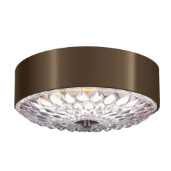 Elstead Stilvolle Deckenlampe Kristall Metall Ø35cm Schlafzimmer< Deckenleuchten|Flurlampen