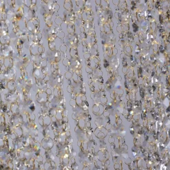 Wohnzimmerlampen|Esszimmer Lampen*Searchlight Stilvolle Deckenlampe Metall Glas GU10 Ø65 cm 5-flammig