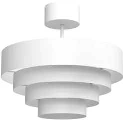 Luminex Stilvolle Deckenlampe Metall Weiß Ø39 cm E27 indirekt< Deckenleuchten|Badezimmer Lampe