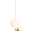 ALDEX Stilvolle Hängelampe in Messing Weiß L:46 cm E27 elegant< Hängelampen|Bürolampen