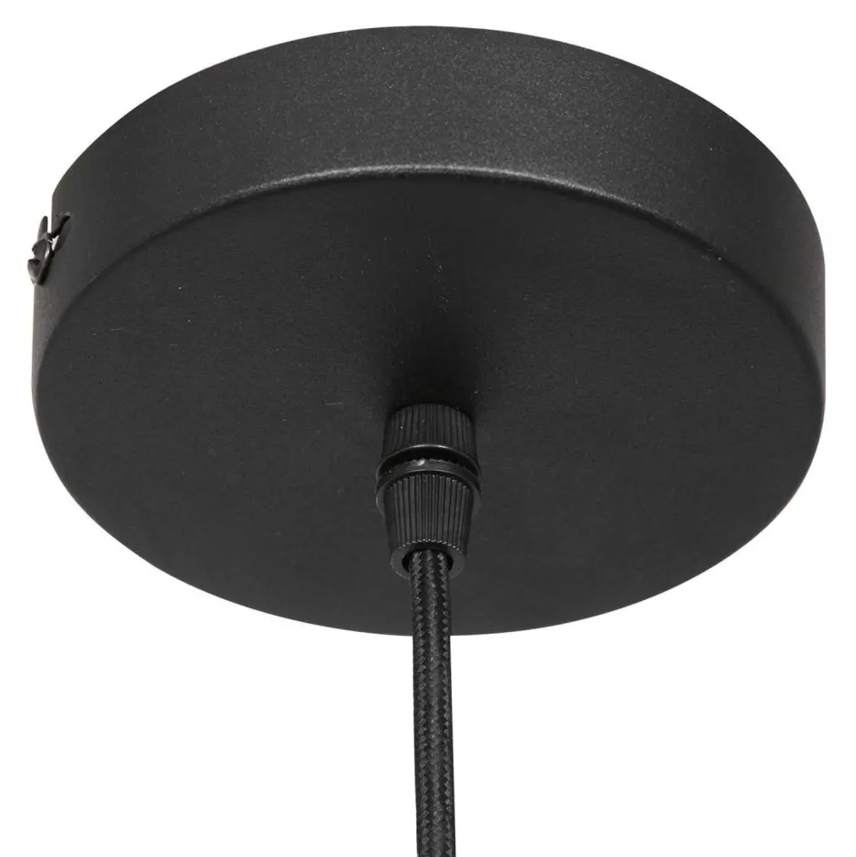 Steinhauer Stilvolle Hängelampe Schwarz Bernstein Messing Ø25 cm< Hängelampen|Esszimmer Lampen