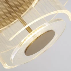 Searchlight Stilvolle LED Deckenlampe Metall Ø40 cm in Gold 1046 lm< Flurlampen|Wohnzimmerlampen