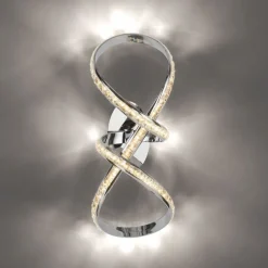 Deckenleuchten|Flurlampen*Paul Neuhaus Stilvolle LED Deckenlampe in Chrom dimmbar 30 W L:65 cm