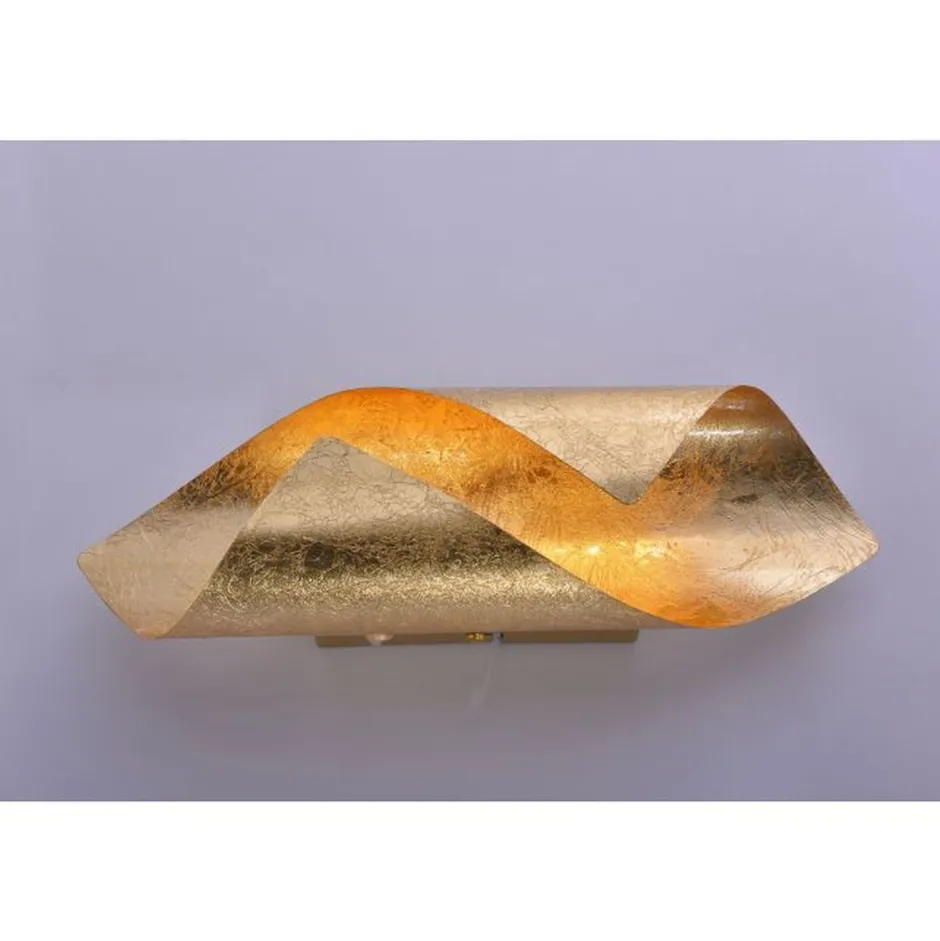 Paul Neuhaus Stilvolle LED Wandleuchte Schalter 3000 K in Blattgold< Flurlampen|Wohnzimmerlampen