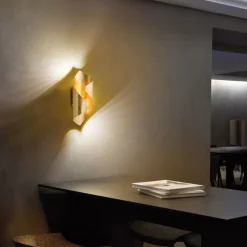 Paul Neuhaus Stilvolle LED Wandleuchte Schalter 3000 K in Blattgold< Flurlampen|Wohnzimmerlampen