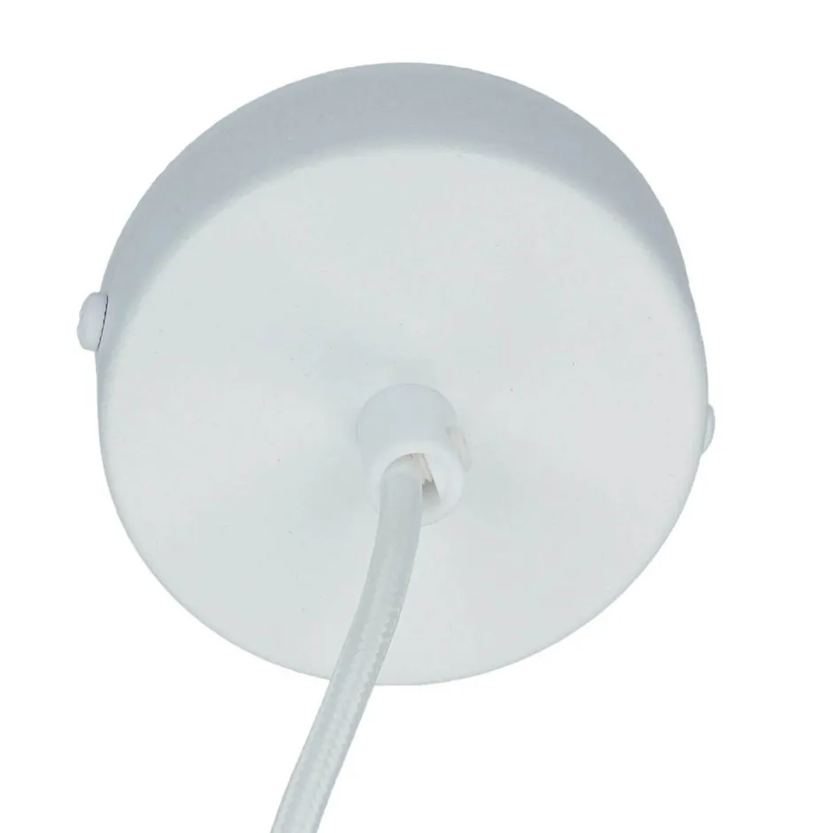 Sigma Stilvolle Pendellampe Rif Weiß breite Schirmform< Hängelampen|Esszimmer Lampen