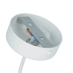 Sigma Stilvolle Pendellampe Rif Weiß breite Schirmform< Hängelampen|Esszimmer Lampen