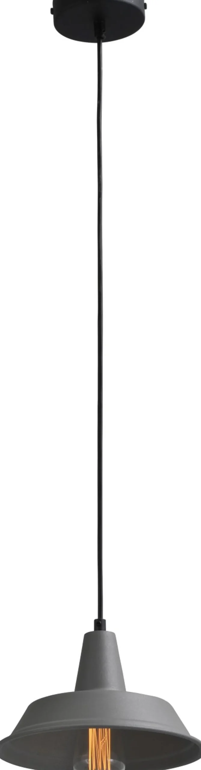 Hängelampen|Industrie Lampen*Masterlight Stilvolle Pendelleuchte Grau Ø25cm E27 Handarbeit