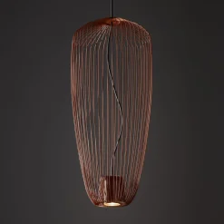 Hängelampen|Bürolampen*Nowodvorski Stilvolle Pendelleuchte Metall Terrakotta L:27 cm GU10