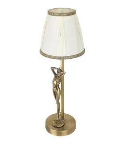 Giovanni Battista Stilvolle Tischlampe DONNE Klassisch Echt-Messing< Tischlampen|Schlafzimmer Lampen