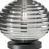 Eco-Light Stilvolle Tischlampe Rauchglas 28 cm E27 dekorativ< Wohnzimmerlampen|Glaslampen