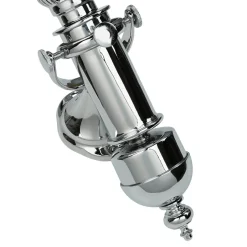 Wandleuchten|Lampen Aus Aller Welt*Laura Suardi Stilvolle Wandlampe GRETA Chrom Jugendstil Bad Flur