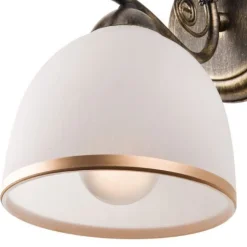 Wandleuchten|Küchenlampen*Lamkur Stilvolle Wandlampe NARELLA Shabby Schwarz