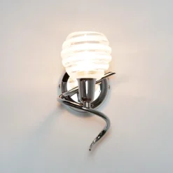 Wandleuchten|Flurlampen*Lampex Stilvolle Wandleuchte Serpe in Chrom