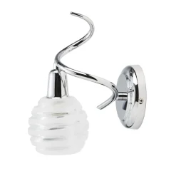 Wandleuchten|Flurlampen*Lampex Stilvolle Wandleuchte Serpe in Chrom