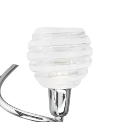 Wandleuchten|Flurlampen*Lampex Stilvolle Wandleuchte Serpe in Chrom