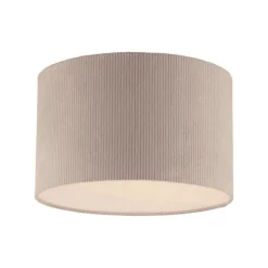Just Light Stoff Deckenlampe blendarm Beige E27 Ø35 cm gemütlich< Wohnzimmerlampen|Stofflampen