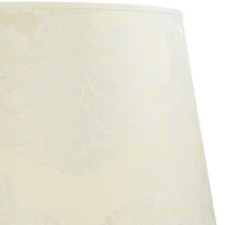 Duolla Stoff Lampenschirm Creme Weiß Stehlampe groß E27< Lampenschirme