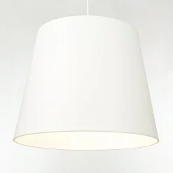 Duolla Stoff Lampenschirm Weiß Hängelampe für E27< Lampenschirme