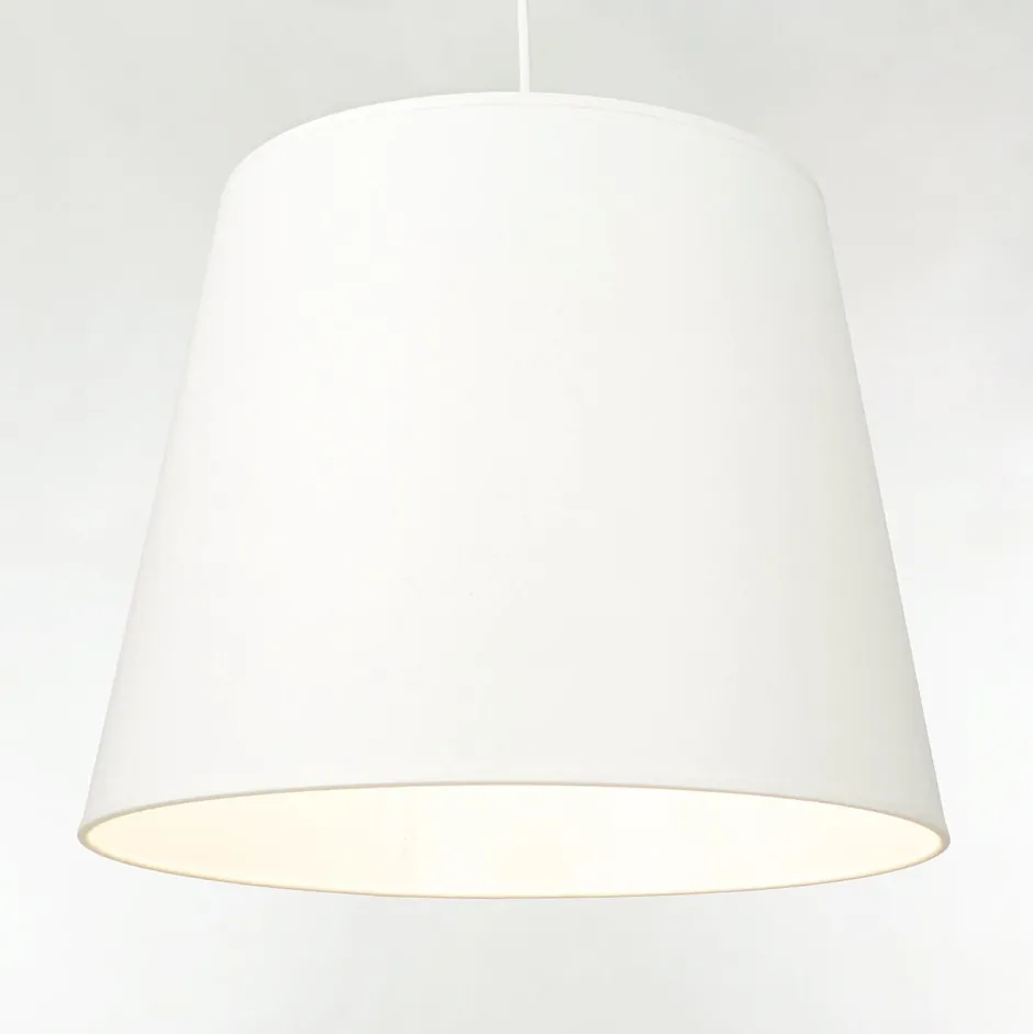 Duolla Stoff Lampenschirm Weiß Hängelampe für E27< Lampenschirme