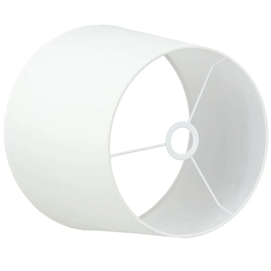 Duolla Stoff Lampenschirm Weiß Hängelampe für E27< Lampenschirme