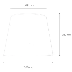 Duolla Stoff Lampenschirm Weiß Hängelampe für E27< Lampenschirme