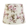 Lampenschirme*Duolla Stoff Lampenschirm Weiß Rosa E27 Pendelleuchte