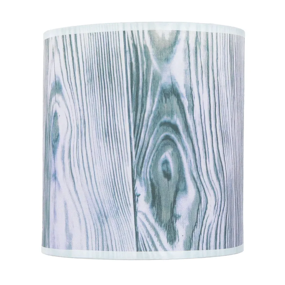 Wandleuchten|Flurlampen*Easylight Stoff Wandlampe ALICE Lila Holz Optik Loft Design E27