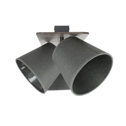 Deckenleuchten|Flurlampen*Nowodvorski Stoffschirm Deckenleuchte AWINION in Grau 3-flmg