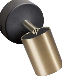 Nowodvorski Strahler EYE Messing Schwarz Lampe Spot Leuchte< Metall Lampen|Messinglampen