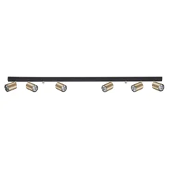 Metall Lampen|Messinglampen*Nowodvorski Strahler Leiste EYE Messing 6-flmg Lampe Spot