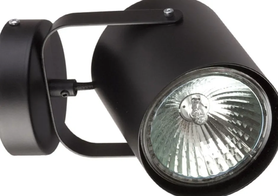 Sigma Strahler Wand Schwarz E27 Ø 12 cm< Wandleuchten|Flurlampen