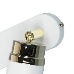 Moderne Lampen|Esszimmer Lampen*Luminex Strahler Weiß Gold 90 cm 6-flammig GU10 Metall