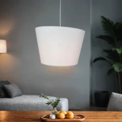 Hängelampen|Esszimmer Lampen*Duolla Stylische Hängelampe GABRIELA Weiß Design Ø35cm