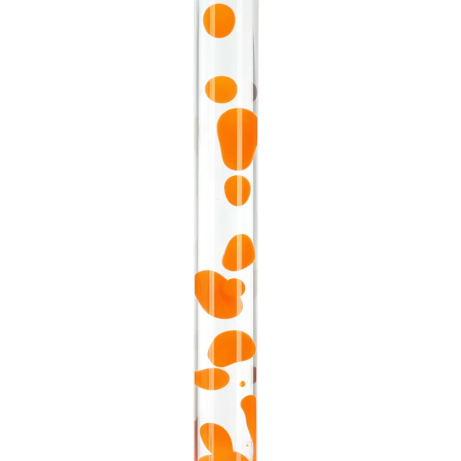Easylight Stylische Lavalampe Orange Transparent rund ALAN< Retro Lampen|Lavalampen