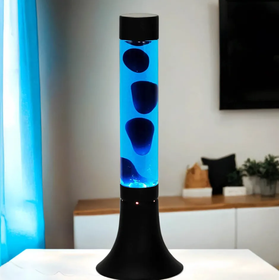 Easylight Stylische Lavalampe YVONNE Blau H:38cm dekorativ< Retro Lampen|Lavalampen