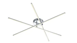 Flurlampen|Bürolampen*Trio Reality Stylische LED Deckenlampe Metall B:100 cm 9 W dimmbar