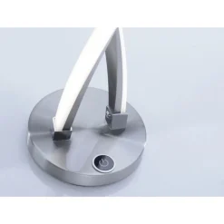 Paul Neuhaus Stylische LED Tischlampe in Stahl 13 W dimmbar Touch< Wohnzimmerlampen|Schlafzimmer Lampen