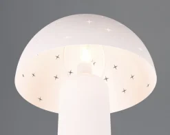 Wohnzimmerlampen|Metall Lampen*Trio Reality Stylische Tischleuchte Weiß Metall E14 32,5 cm Sterne